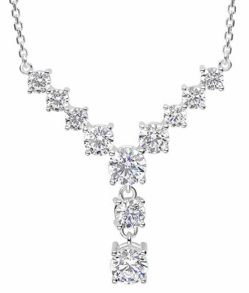 Collier zirconium en argent 925