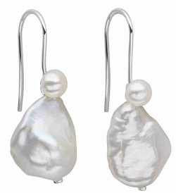 Mon-bijou - D6417 - Boucle d'oreille perle en argent 925