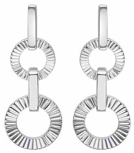 Boucle d'oreille tendance en argent