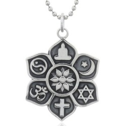 Collier savoir vivre tous ensemble en argent