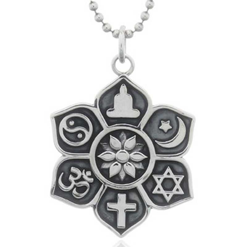 Collier savoir vivre tous ensemble en argent 925