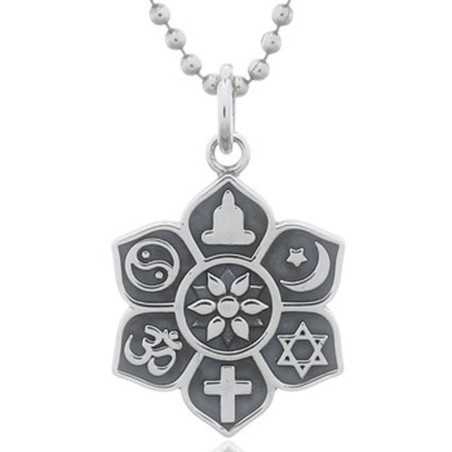 Collier savoir vivre tous ensemble en argent 925