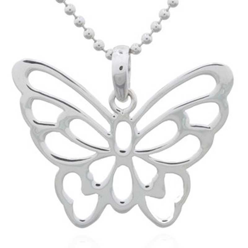 Collier papillon en argent 925