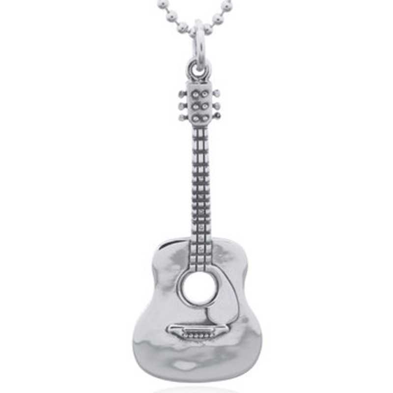 Collier Guitard acoustique en argent 925