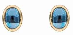 Mon-bijou - D2465 - Boucle d'oreille topaze bleue en or 375