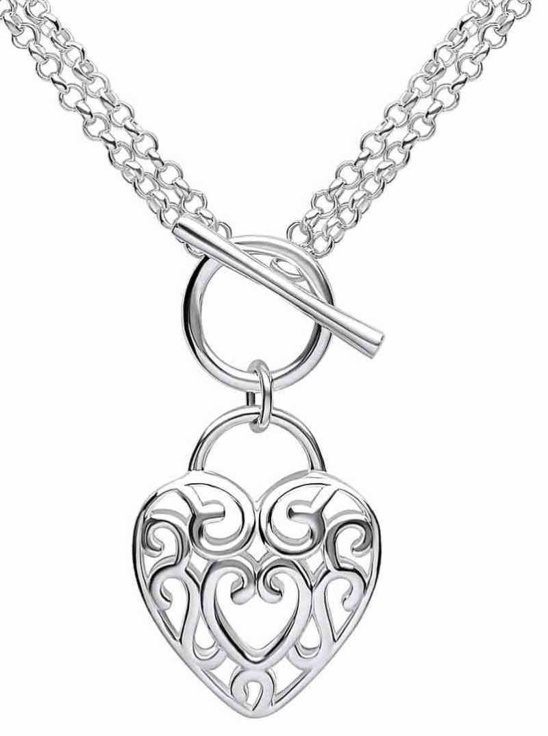 Collier cœur en argent 925