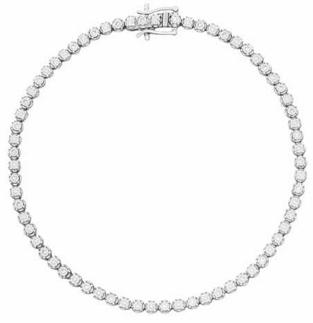 Bracelet diamants en or blanc