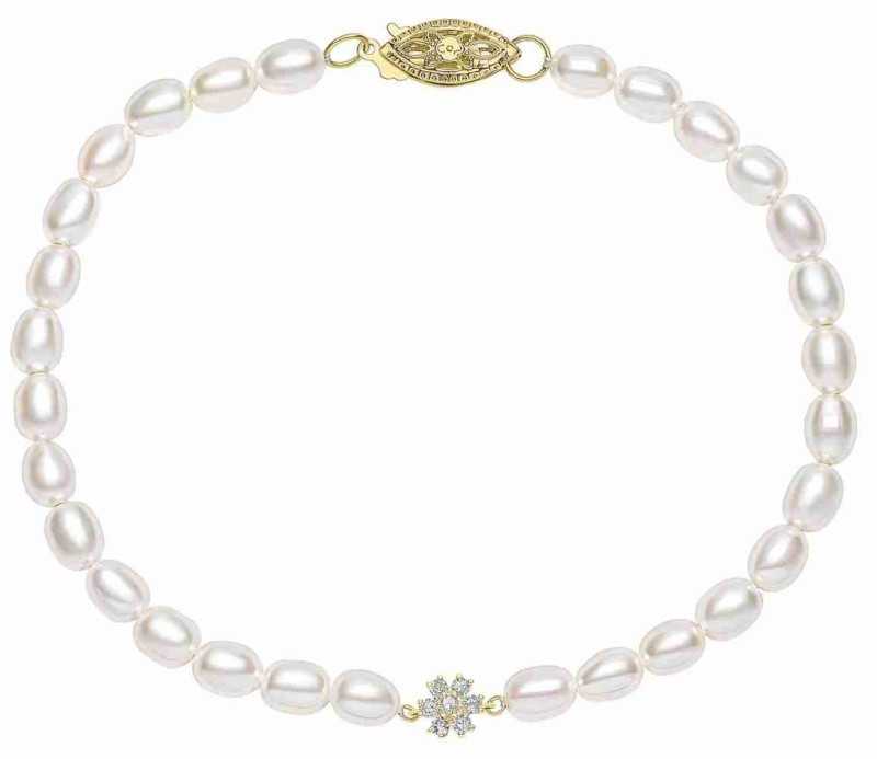 Bracelet perle d'eau douce en or 375