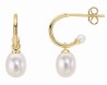 Mon-bijou - D2492 - Boucle d'oreille perle d'eau douce en or 375