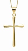 Collier croix en or 375