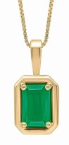 Collier émeraude en or 375