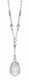 Mon-bijou - D4607A - Collier quartz blanc en argent 925