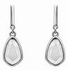 Boucle d'oreille quartz blanc en argent 925