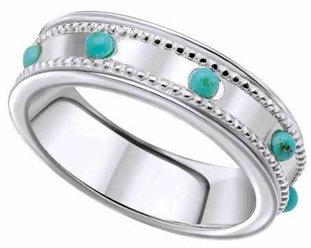 Bague turquoise en argent 925