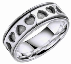 Bague coeurs en argent