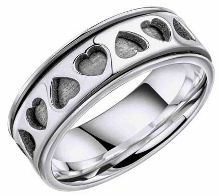 Bague coeurs en argent 925