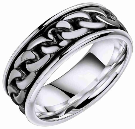 Mon-bijou - D3907A - Bague unisexe en argent 925