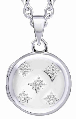 Collier pendentif photo zirconium en argent 925