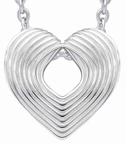 Collier cœur en argent 925