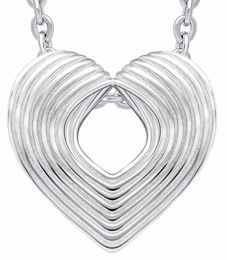 Mon-bijou - D5445 - Collier cœur en argent 925