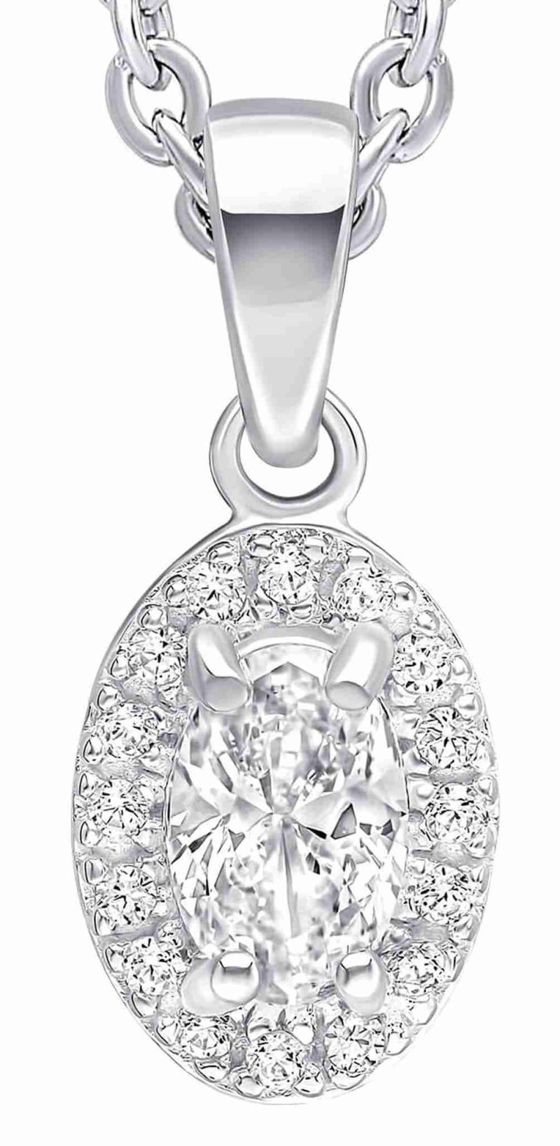 Mon-bijou - D5455 - Collier zirconium en argent 925