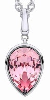 Mon-bijou - D5460 - Collier cristal rose en argent 925