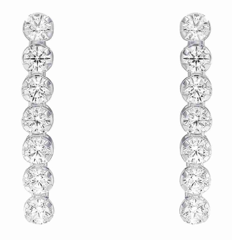 Mon-bijou - D6471 - Boucle d'oreille zirconium en argent 925