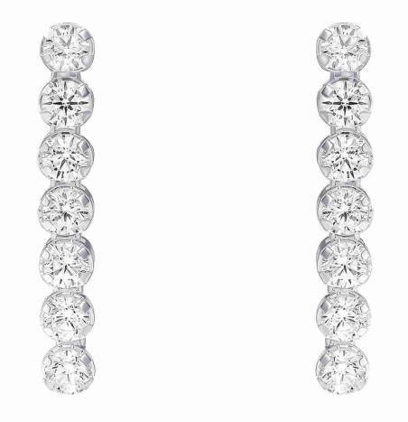 Mon-bijou - D6471 - Boucle d'oreille zirconium en argent 925