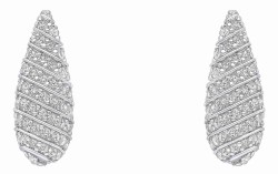 Boucle d'oreille zirconium en argent 925