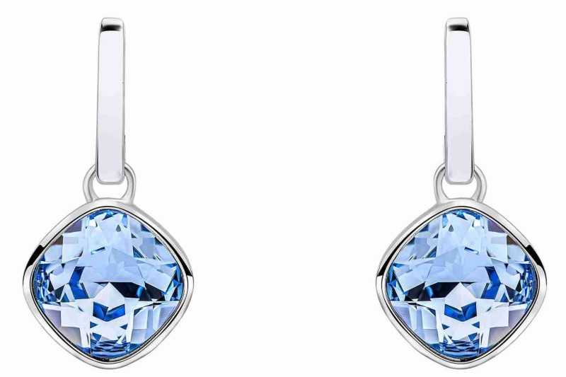 Boucle d'oreille cristal bleu ciel en argent 925