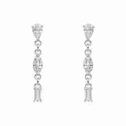 Boucle d'oreille zirconium en argent 925