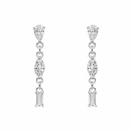 Boucle d'oreille zirconium en argent 925