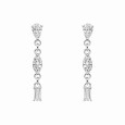 Boucle d'oreille zirconium en argent 925