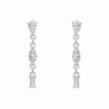 Boucle d'oreille zirconium en argent 925