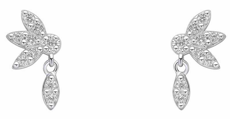 Boucle d'oreille zirconium en argent 925