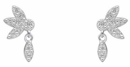 Boucle d'oreille zirconium en argent 925