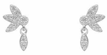 Boucle d'oreille zirconium en argent 925