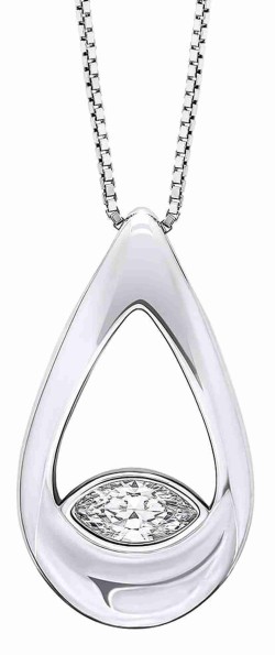 Collier zirconium en argent...