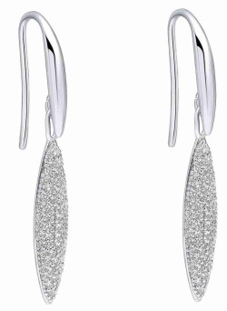 Boucle d'oreille zirconium en argent