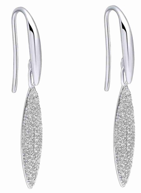 Mon-bijou - D6451 - Boucle d'oreille zirconium en argent 925