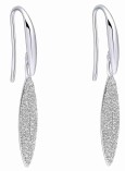 Boucle d'oreille zirconium en argent 925