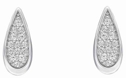 Boucle d'oreille zirconium en argent 925