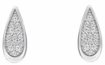 Boucle d'oreille zirconium en argent 925