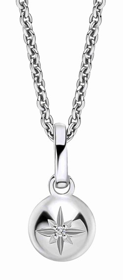 Collier croix diamant en argent