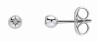 Boucle d'oreille diamant en argent 925