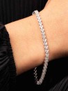 Bracelet zirconium blanc en argent 925