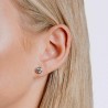 Boucle d'oreille originale en argent 925