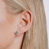 Boucle d'oreille originale en argent 925