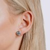 Boucle d'oreille originale en argent 925