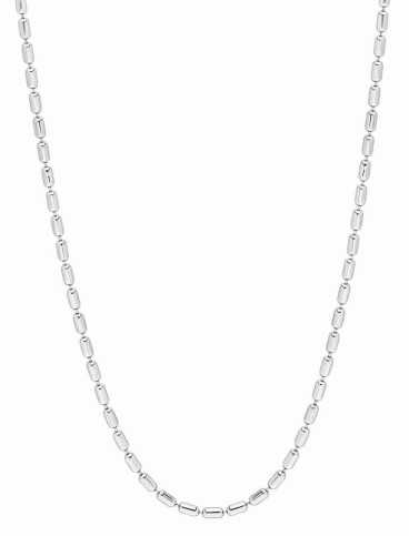 Collier en argent avec un placage en platine